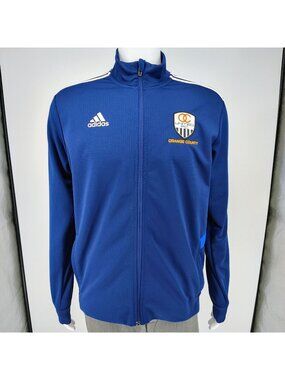 Adidas Navy Blue Tiro 2019 Orange County United FC Soccer Training Jacket (M)